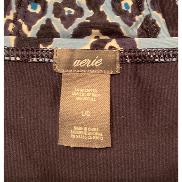 Aerie Junior’s Geo Print Blue Bikini Set (Size L) - Picture 7 of 8